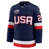 Mænd USA Trøje 4 Nations Face Off 2025 Fanatics Premium Adam Fox Navy